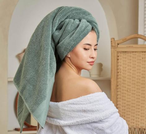 Полотенце для СПА Шанти 84х152, оливковый