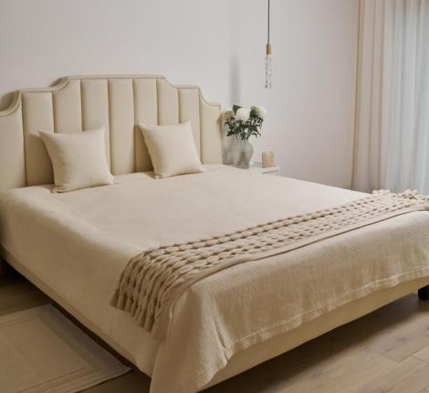 Покрывало Luxberry "SIMPLE STRIPES" 220x240, экрю