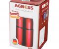 Термос с широким горлом "AGNESS" 910-105, 500 мл