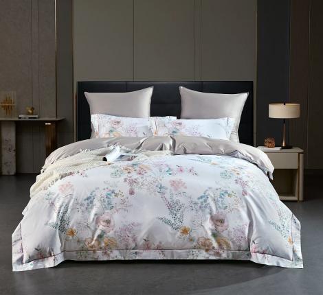 Постельное белье "Asabella" 2265-4S Мако-Сатин, 1,5 спальный