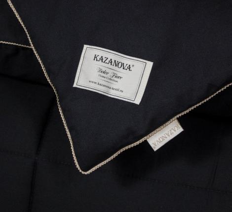 Постельное белье с одеялом "Kazanov.A." Шеффилд (черный опиум) Сатин, Евро