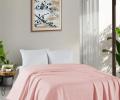 Покрывало вафельное с гипюром "DO&CO" 160x220 PETEK, розовый