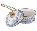 Набор эмалированных кастрюль и ковш с крышкой "ROYAL GARDEN" 950-781, 0,9/2,1/2,8 л