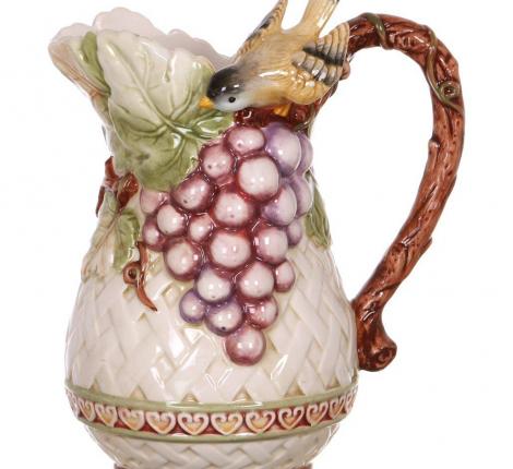 Кувшин "ПТИЦА И ВИНОГРАД", 1500 мл