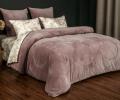 Постельное белье с одеялом "Kazanov.A." Альвина (пыльная роза) Велюр/Egypt Cotton, Евро