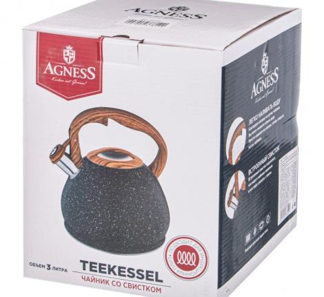 Чайник со свистком "AGNESS" 937-812, 3,0 л