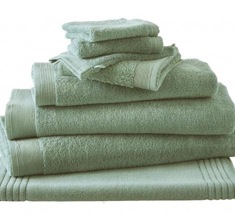 Полотенце махровое "Blanc des Vosges" UNI KAKI (зеленый), 40х60