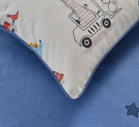 Постельное белье детское "Sofi de Marko" Диноленд (белый) Сатин, 1,5 спальный