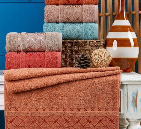 Набор махровых полотенец "PHILIPPUS" 70х140 (1/6 ) SUPER COTTON (A405) EFIDE