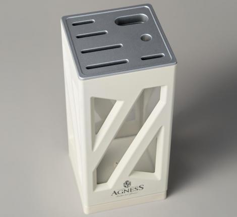 Набор кухонных ножей "AGNESS" 911-760 на вращающейся подставке, 8 предметов