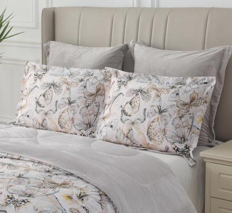 Постельное белье с одеялом "Sofi de Marko" Ренато №28 Велюр/Сатин, 1,5 спальный