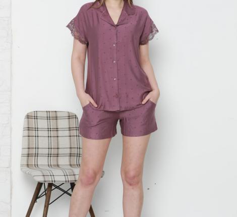 Рубашка и шорты &quot;JACQUARD&quot; 20049 фиолетовый, M, шт