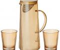 Кувшин  и 2 стакана "AMBER" 172-134, 1,25 л/300 мл