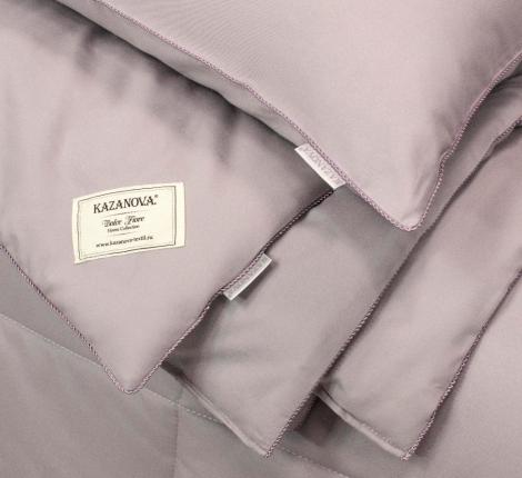 Постельное белье с одеялом "Kazanov.A." Шеффилд (пыльная лаванда) Сатин, Евро