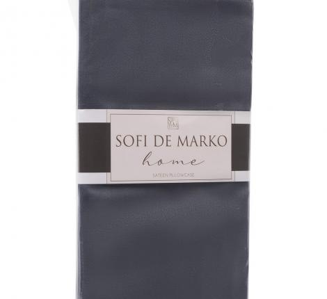 Наволочка "Sofi de Marko" Мармис (антрацит) Сатин, 50х70