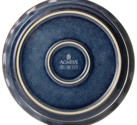 Форма круглая для запекания "AGNESS" REACTIVE BLUE, 1500 мл