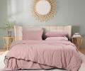 Постельное бельё Sharmes "Rustic melange" Евро, розовый