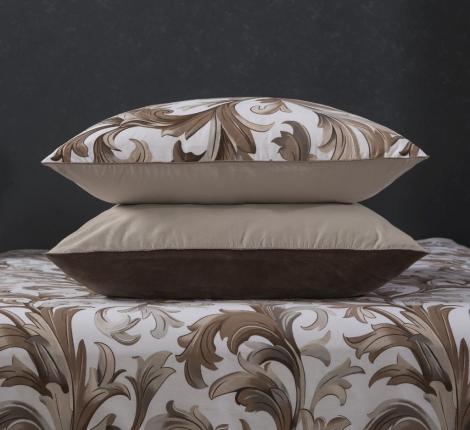 Постельное белье с одеялом "Kazanov.A." Медисон (капучино бежевый) Велюр/Egypt Cotton, Евро