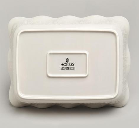 Форма для запекания "AGNESS" BEIGE, 2500 мл