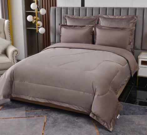 Постельное белье с одеялом "Sofi de Marko" Энрике (кофе) Велюр, 1,5 спальный