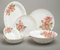 Сервиз обеденный "КОРЕЙСКАЯ РОЗА" на 6 персон, 23 предмета