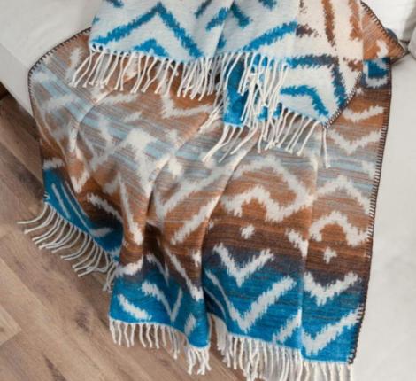 Плед хлопковый EFOR "LABIRINTH", 200х220