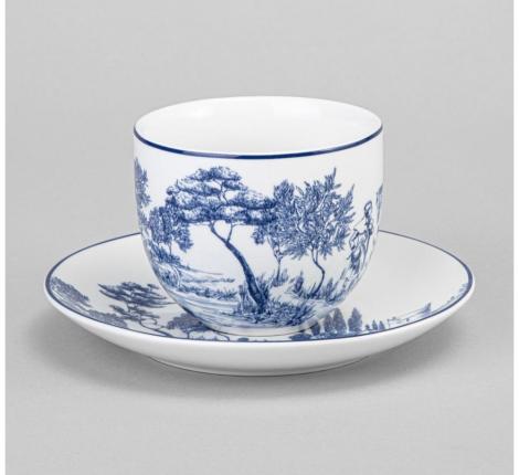 Чайный набор на металлической подставке "NOVEL" на 4 персоны, 8 предметов (220 мл)