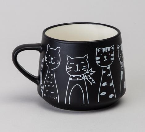 Чайный набор "КОТЫ" чёрный