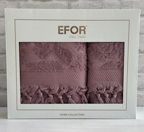 Набор махровых полотенец EFOR (50*90, 70*140) LILYUM NEW COTTONI (коричневый)