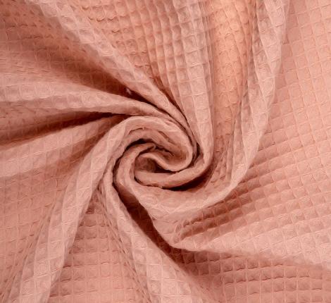 Покрывало вафельное Valtery 160х230, коралловое