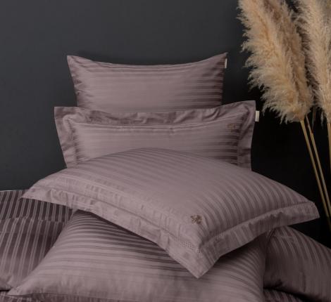 Постельное белье "Kazanov.A." Stripe Royal (капучино) Страйп Сатин, 1,5 спальный