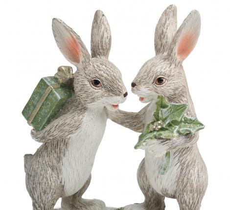 Статуэтка "КРОЛИКИ", 10,5*6*13 см