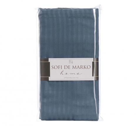 Наволочка "Sofi de Marko" Тиффани (серо-голубая) Страйп Сатин, 70х70