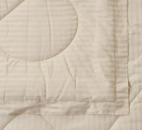 Постельное белье с одеялом "Sofi de Marko" Федерико (кремовый) Страйп Сатин, Евро