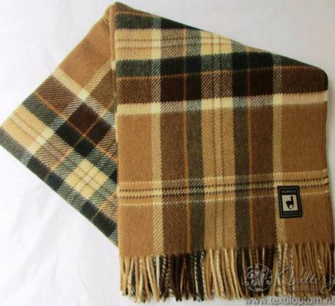 Плед INCALPACA (55% шерсть альпака, 45% шерсть мериноса) PP-18, 170x210