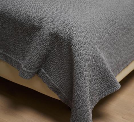 Покрывало Luxberry "MOON BEAN" 240x260, серый/люрекс