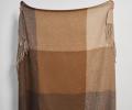 Плед "WOOLEN" (шерсть 100%) 150х200, бежево-коричневый