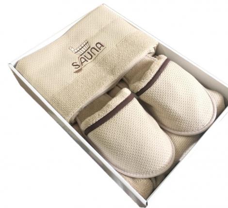 Набор для сауны мужской Maison Dor "DUFOUR" (бежевый)