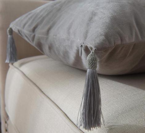 Наволочка декоративная "Sofi de Marko" Кэтрин (серая) Велюр, 45х45 