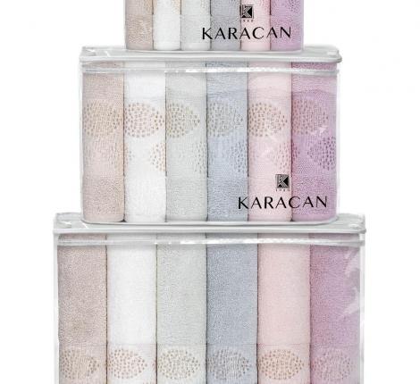 Набор махровых полотенец KARACAN "Dna", 70х135-6 шт.