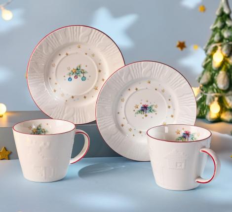 Чайный набор "WINTER STORY" на 2 персоны, 4 предмета (240 мл)