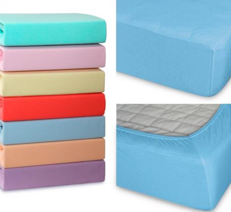 Простыня трикотажная на резинке "Cleo" 16/006-TP, 160х200х25