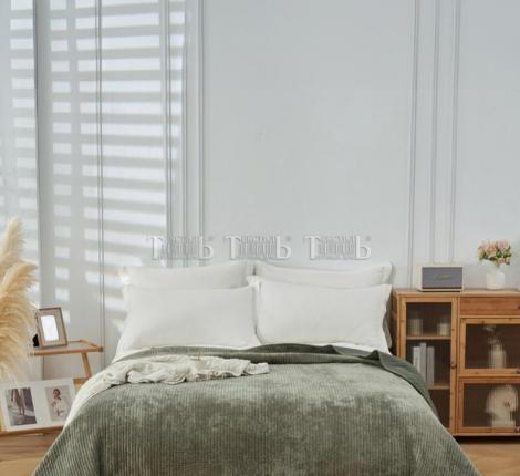 Покрывало велюровое "ROMANCE" JOY JH-01 Green, 220х240