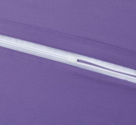 Постельное бельё "KARTEKS" сатин однотонный с кантом HK-05 (сиреневый), 2 спальный