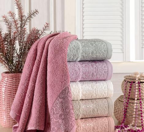 Набор махровых полотенец "PHILIPPUS" 70х140 (1/6 шт.) SLOW COTTON (E722) MELVIN