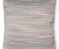 Подушка декоративная "BRUMA" 45х45, серо-белая полоска (светло-серый кант)