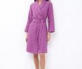 Халат женский из крупной вафли "QUALITY" лиловый, 3XL
