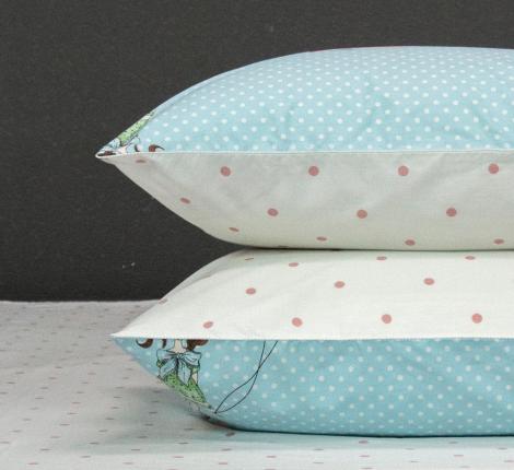 Постельное белье с одеялом "Kazanov.A." Рокси (лазурные жемчуг) Сатин, 1,5 спальный