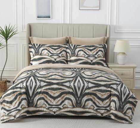 Постельное белье с одеялом "Sofi de Marko" Ренато №25 Велюр/Сатин, Евро