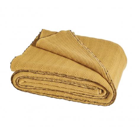 Покрывало пике "Blanc des Vosges" ARTESIA MIEL (желтый), 180х260